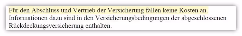 Unterstützungskasse Abschlusskosten