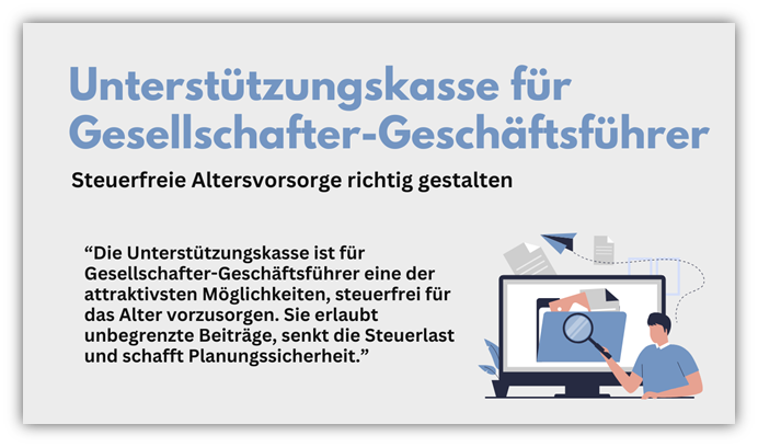 Unterstützungskasse für Gesellschafter-Geschäftsführer