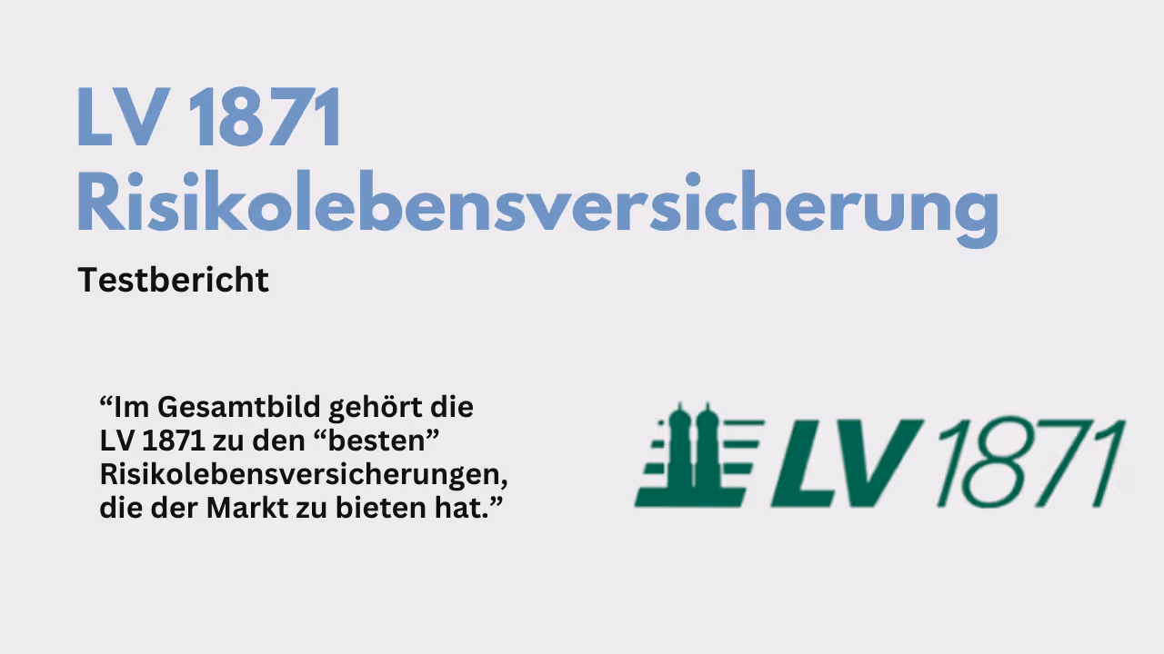 Risikolebensversicherung LV 1871