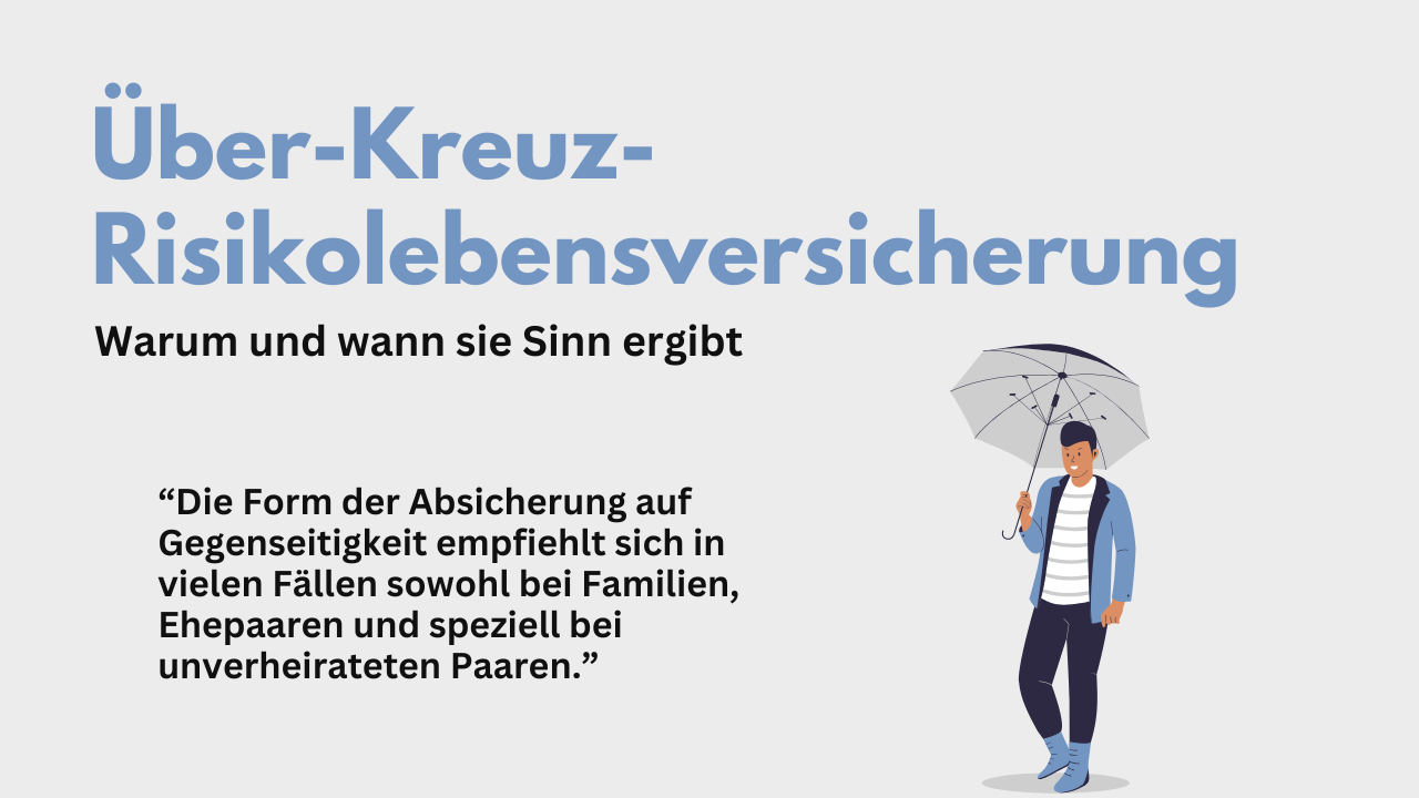 Risikolebensversicherung über Kreuz
