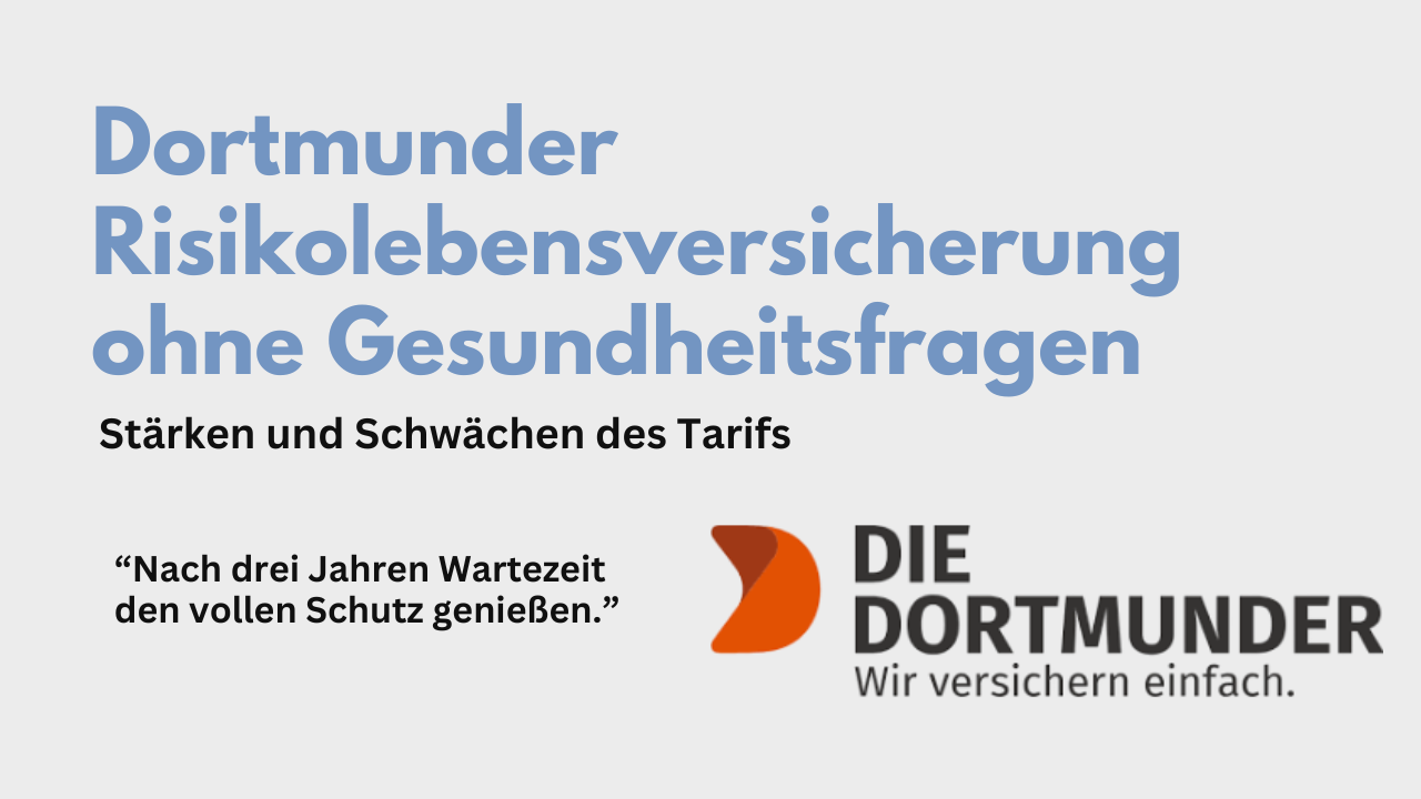 Risikolebensversicherung ohne Gesundheitsprüfung/ Gesundheitsfragen mit Wartezeit