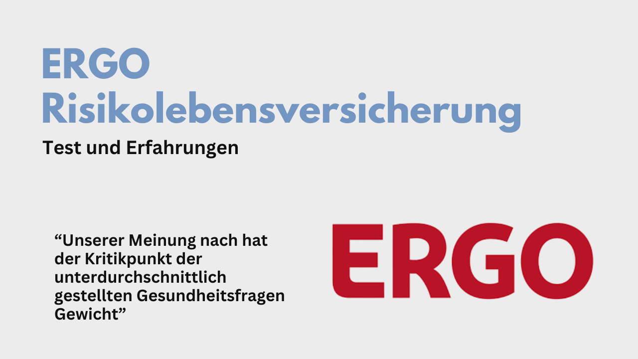 ERGO Risikolebensversicherung - Erfahrungen und Test