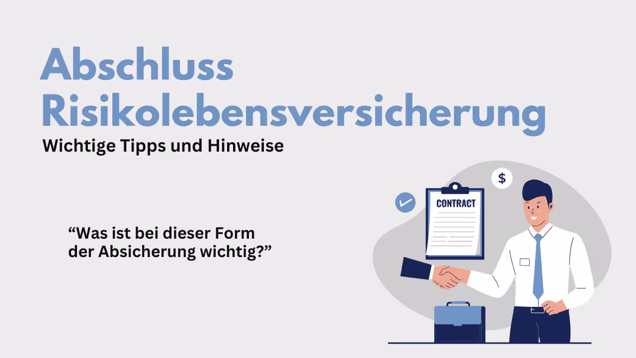 Risikolebensversicherung - Checkliste, Tipps und Hinweise