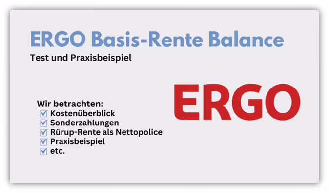 Ergo Basis-Rente Balance Test Erfahrung