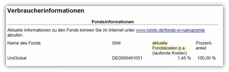 R+V Rürup-Rente Uniglobal