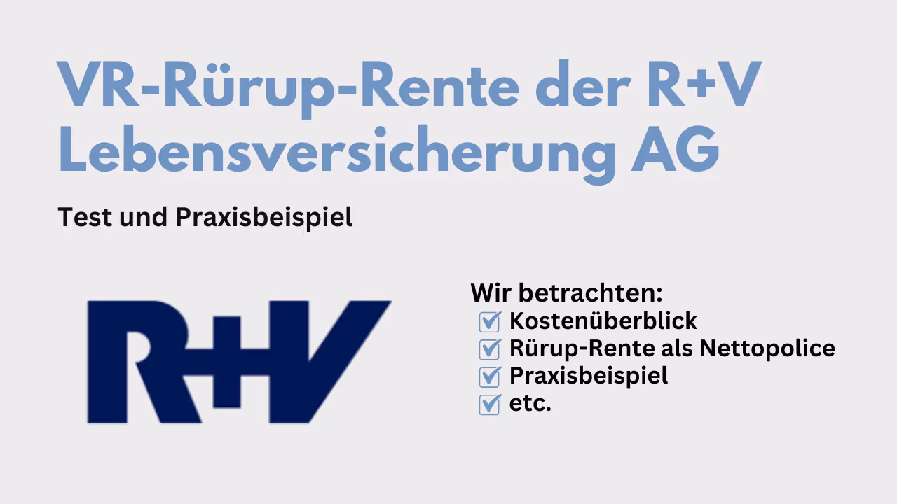 R+V Rürup-Rente im Test
