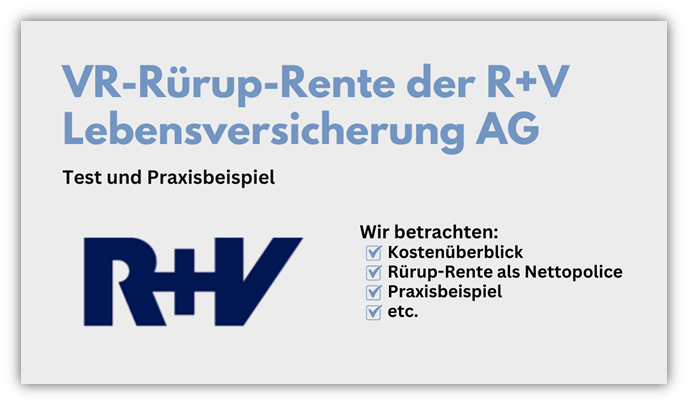 R+V Rürup-Rente im Test und Erfahrung