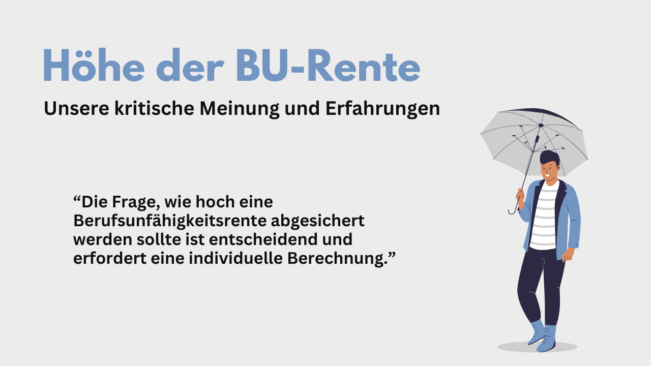 Die richtige BU-Höhe kalkulieren