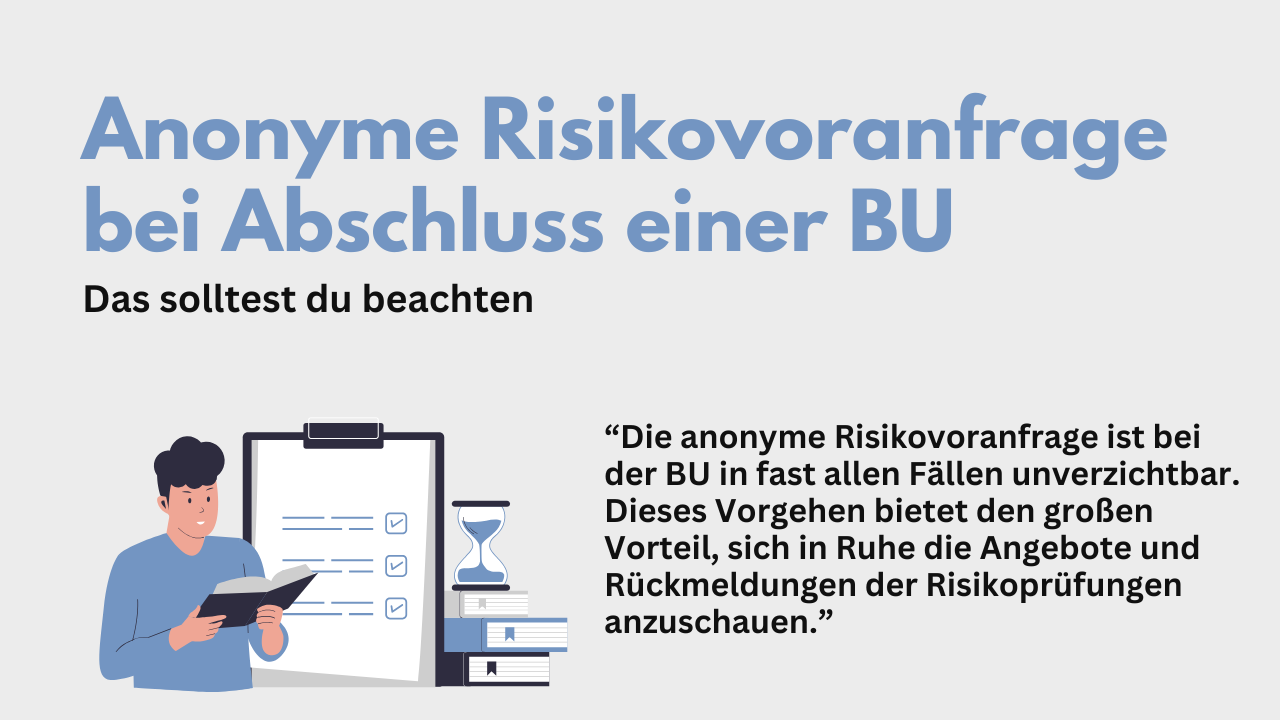 Die anonyme Risikovoranfrage