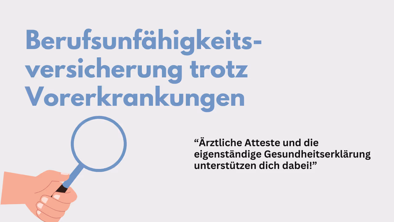 Absicherung trotz Vorerkrankung