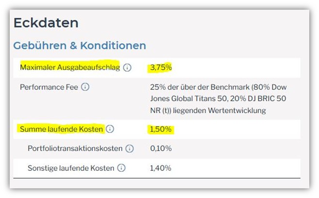 Deka Global Champions CF Kosten und Ausgabeaufschlag