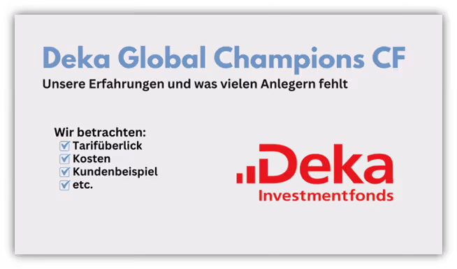 Deka Global Champions CF Test und Erfahrung