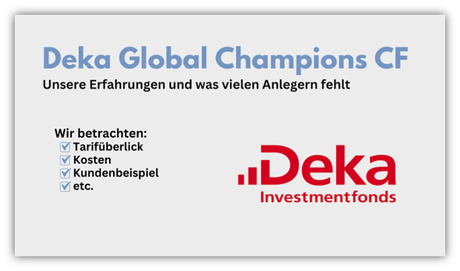 Deka Global Champions CF Test und Erfahrung