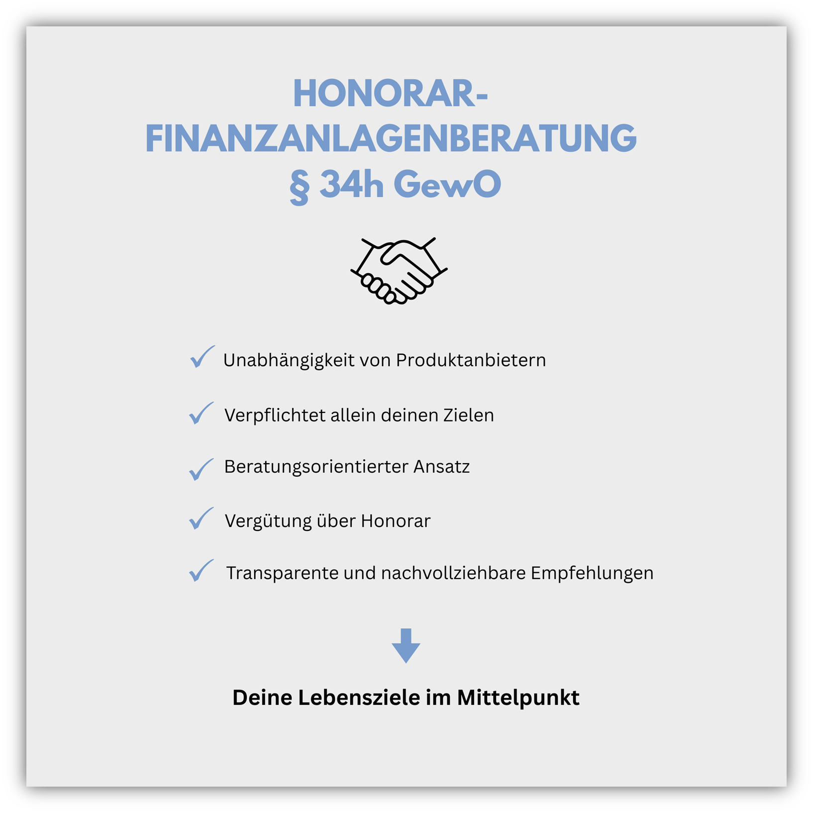 Honorar-Finanzanlagenberatung §34h GewO