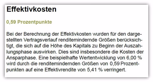 Continentale Basisrente Invest Effektivkosten