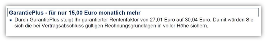 Continentale Basisrente Invest GarantiePlus