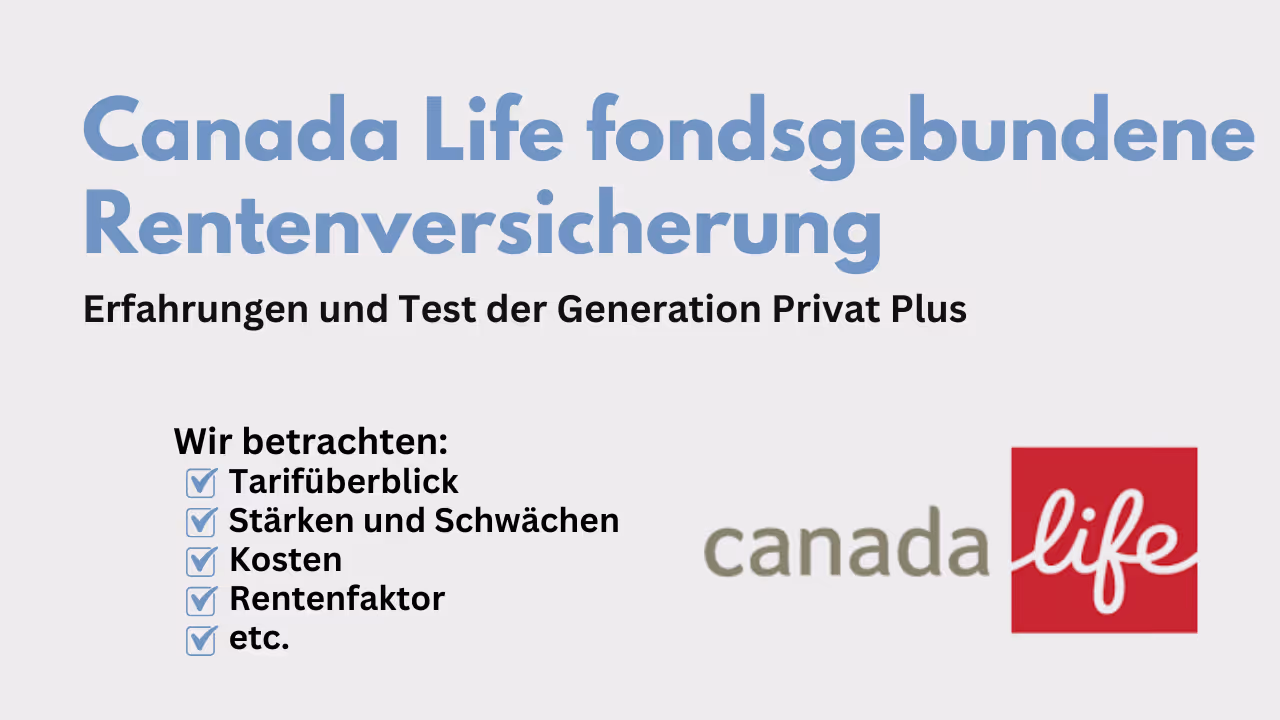 Canada Life fondsgebundene Rentenversicherung