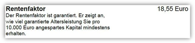 Canada Life Basisrente Rürup Rente Rentenfaktor