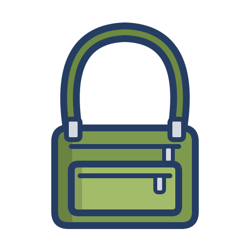 Cross body bag icon