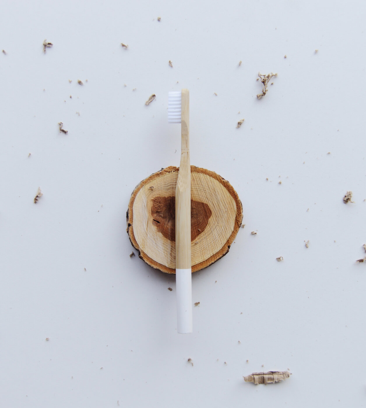 Our eco-friendly bamboo toothbrush is one of our most popular products. Suitable for sensitive gums as well. When done using first remove the nylon bristles and compost the handles of your bamboo toothbrush. 