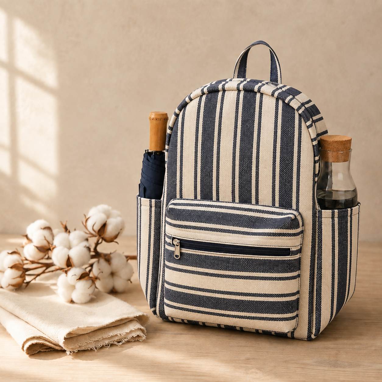 Yarn Dyed Stripes backpack, still life 2