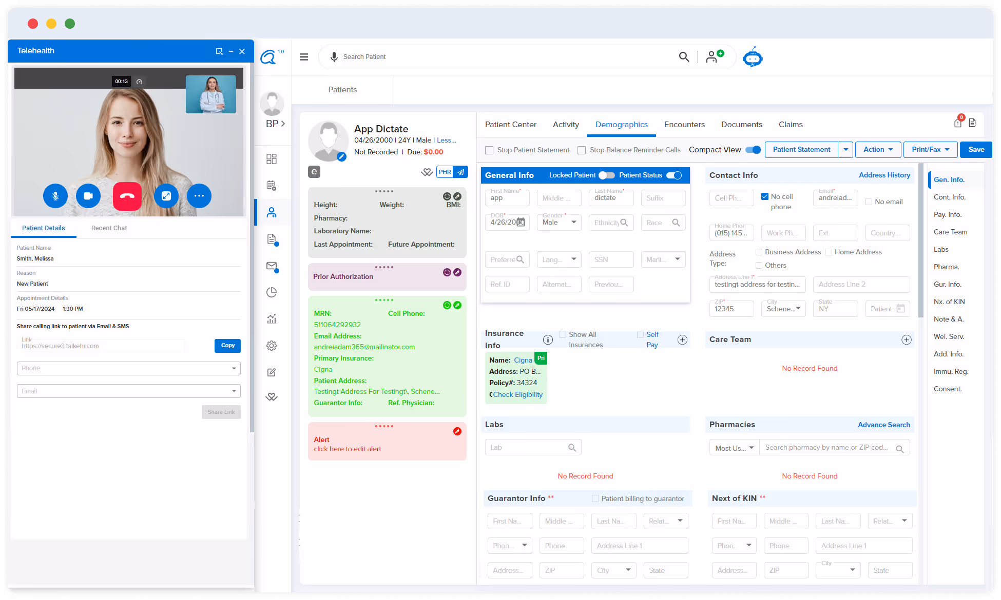 talkEHR Seamless Virtual Visits