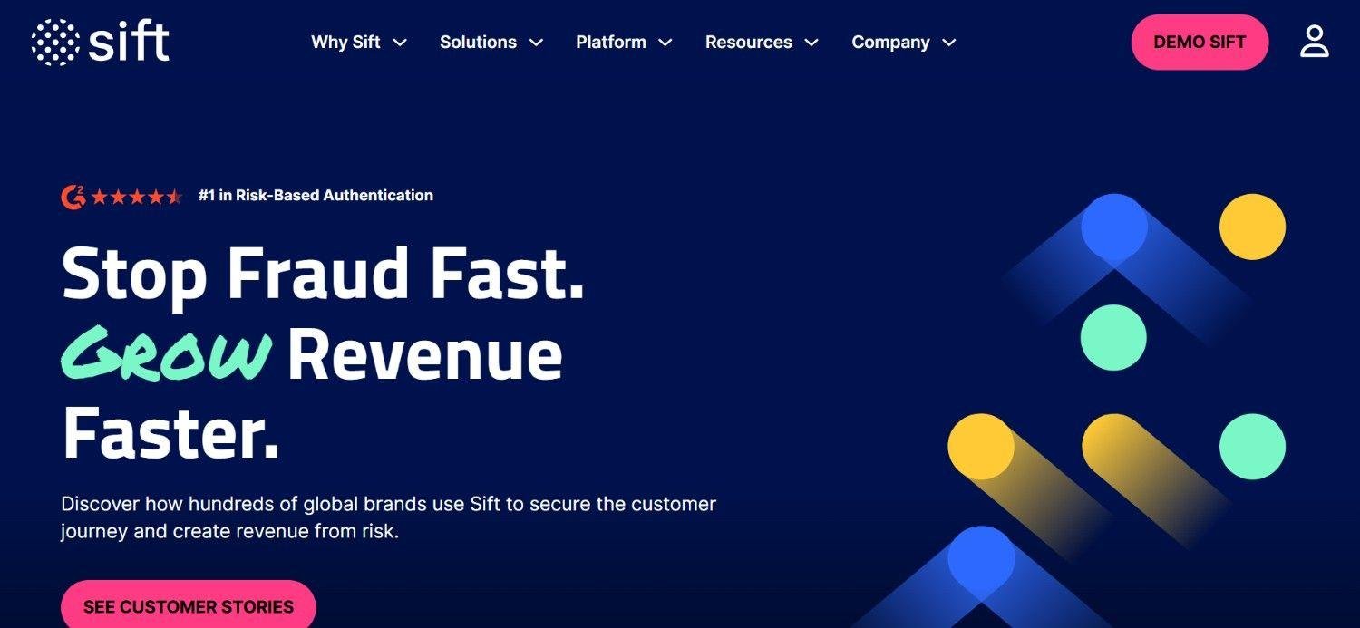Sift homepage