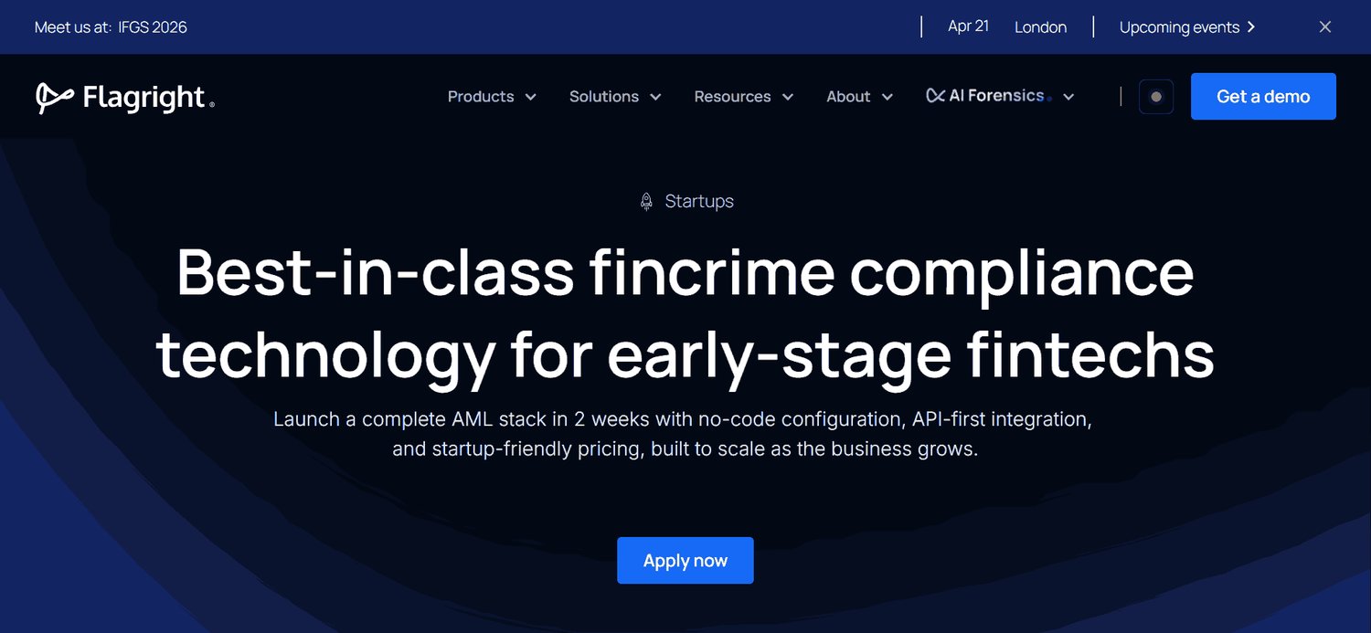 Flagright homepage