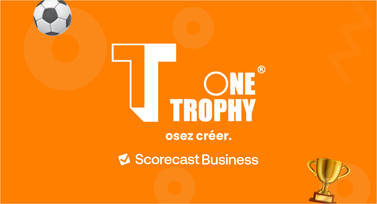 Scorecast Business has partnered with OneTrophy to help you create your own trophy for your employees to win.