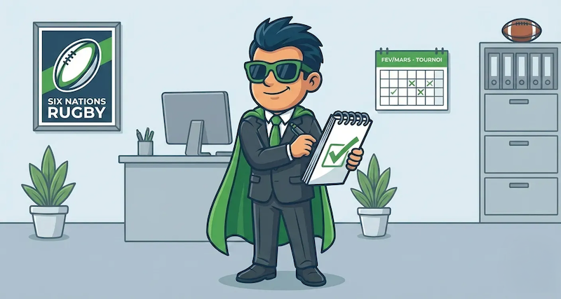 D-14 until Six Nations 2026. No plan? Here is the HR roadmap to launch an internal prediction contest. 3 message templates included + GDPR script.