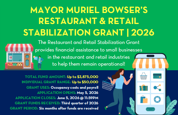Restaurant and retail grant