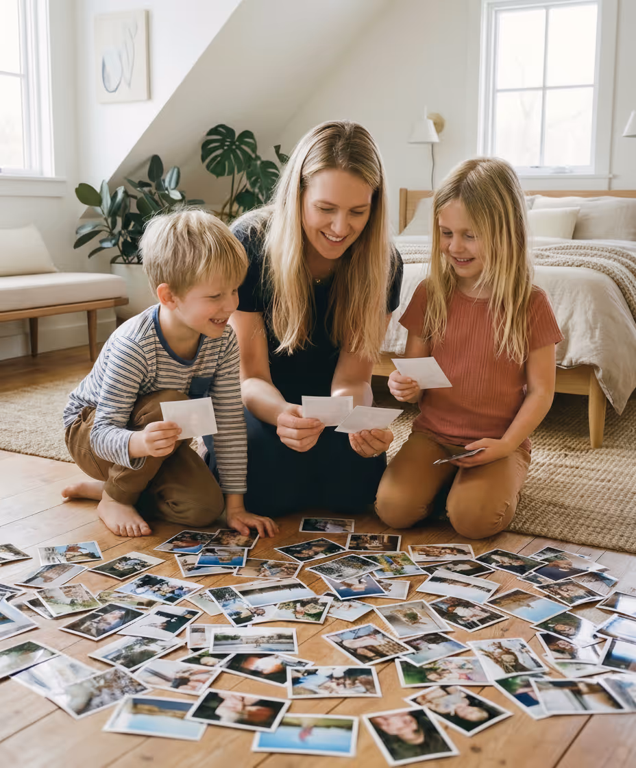 Familie schafft Erinnerungen mit Klikkie