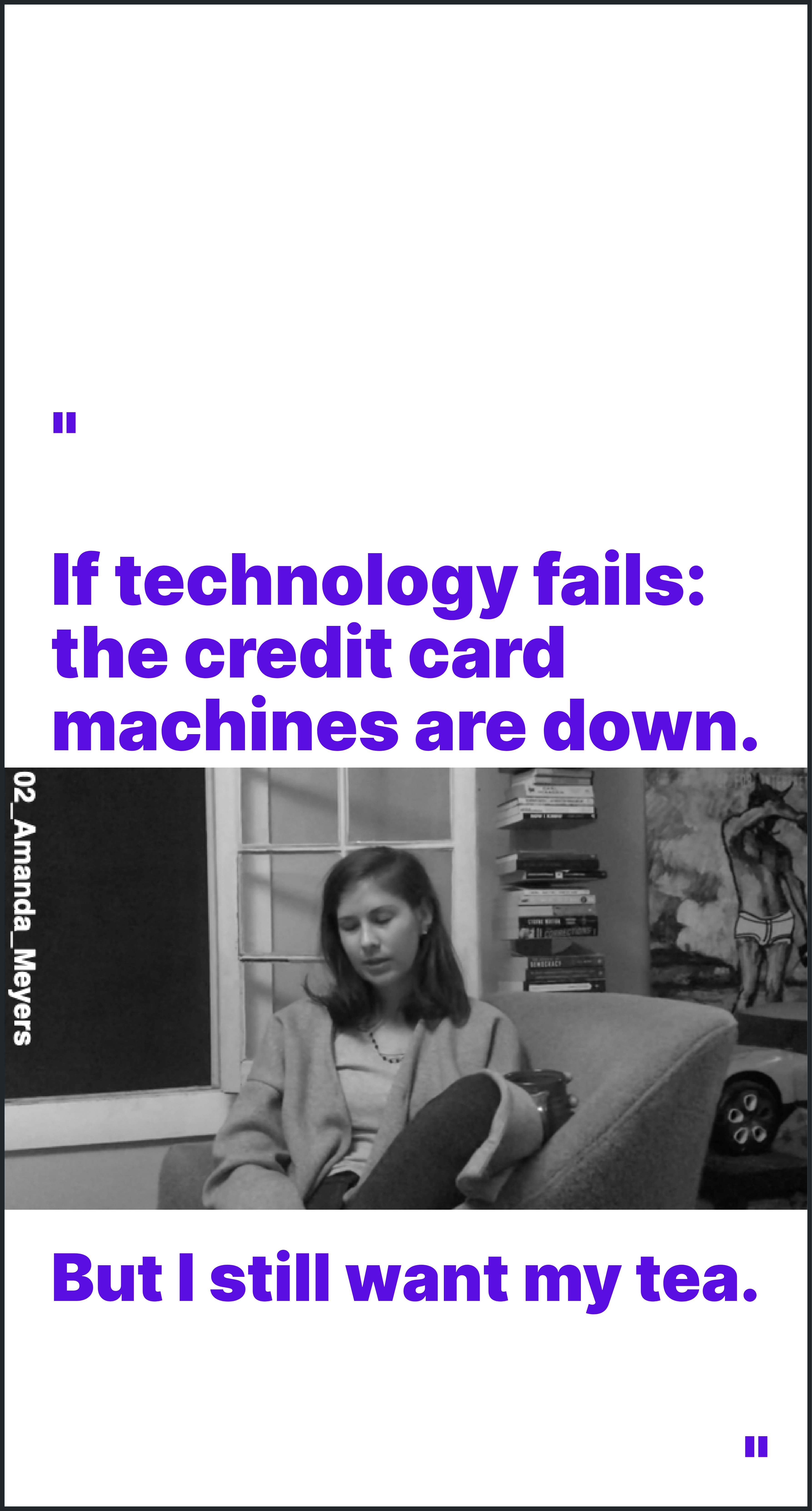 User interview insight from Amanda Meyer