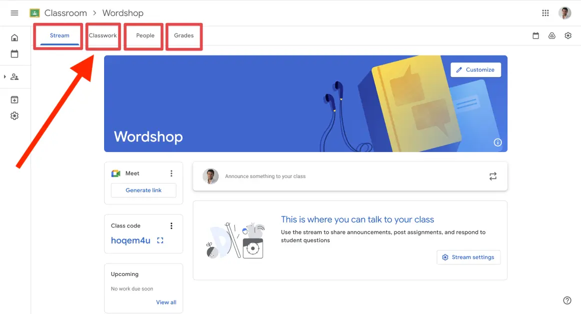 Create Topics in Google Classroom