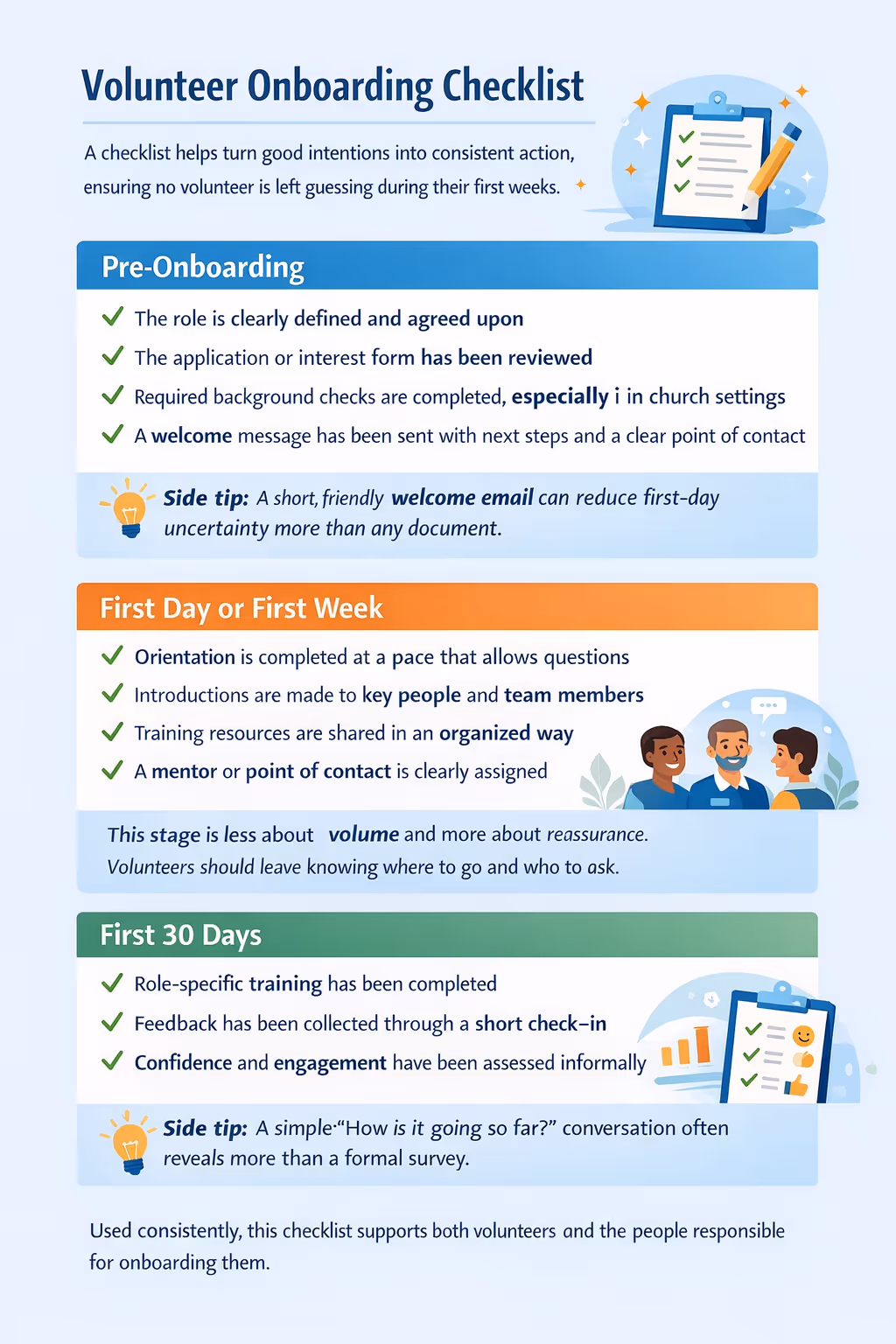 Volunteer Onboarding Checklist