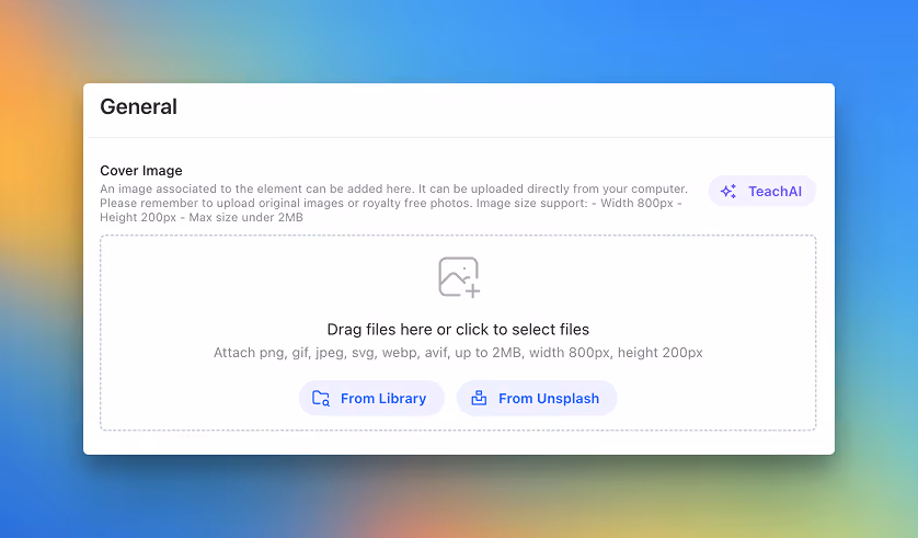 Unsplash Integration and Image Cropping
