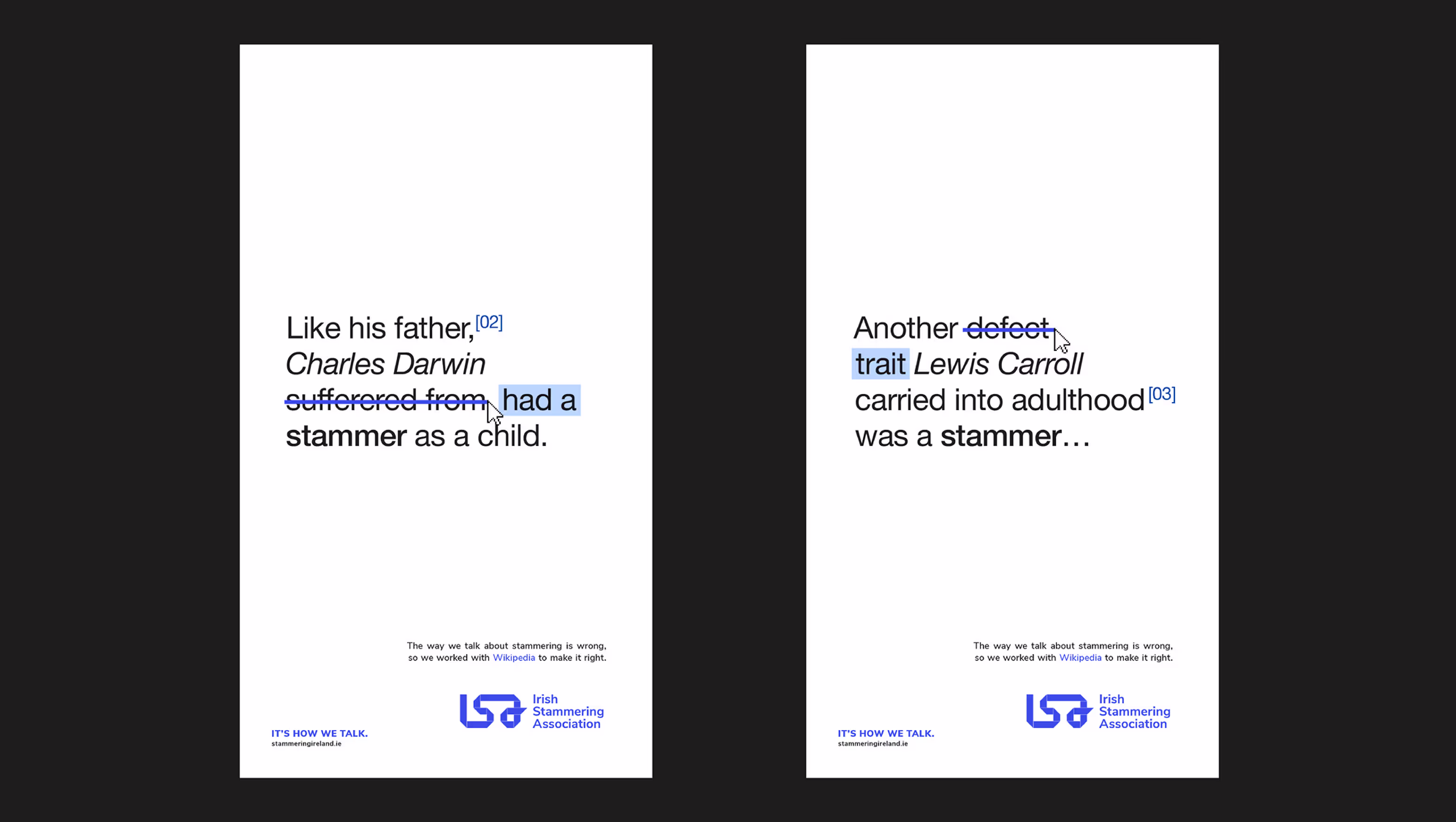 Stamma campaign correcting the use of the word stutter online.