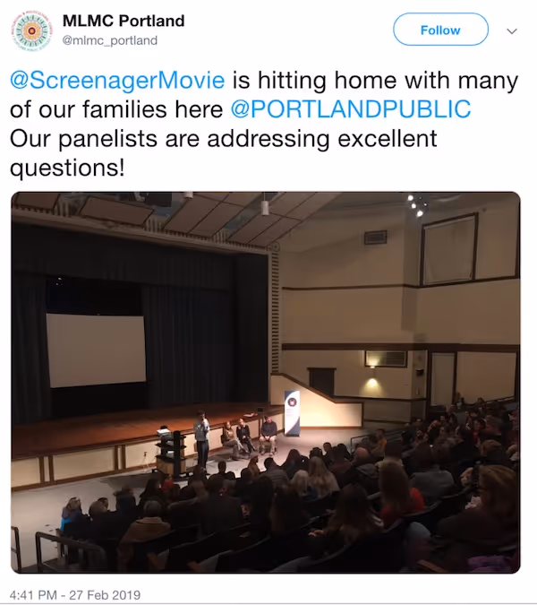 Screenagers Community Screening Event