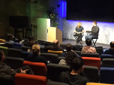 speaking panel at screenagers event