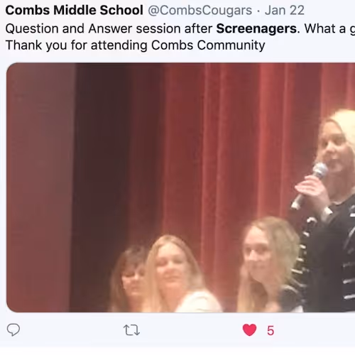 Panel of speakers at Screenagers Event