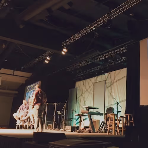 Screenagers filmmaker on stage