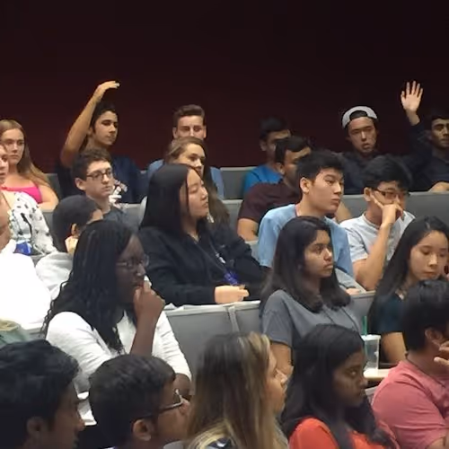 audience at screenagers screening