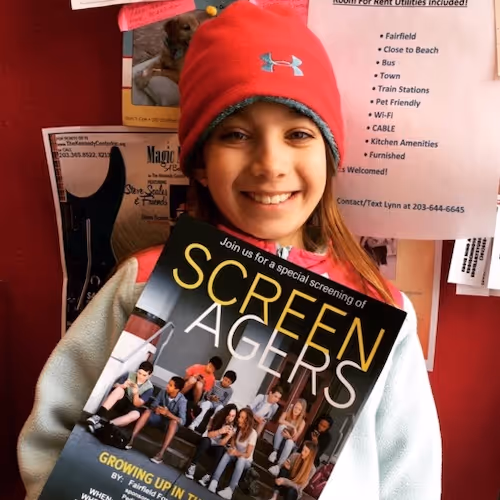 child at screenagers screening