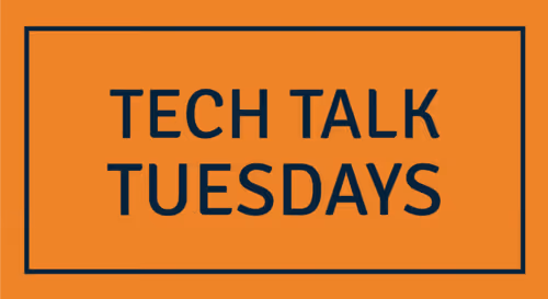 Tech Talk Tuesdays button