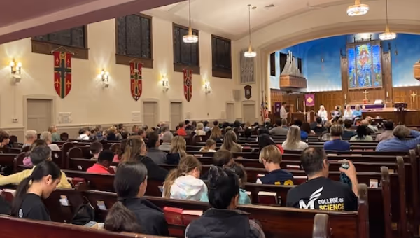 a community gathering to watch screenagers