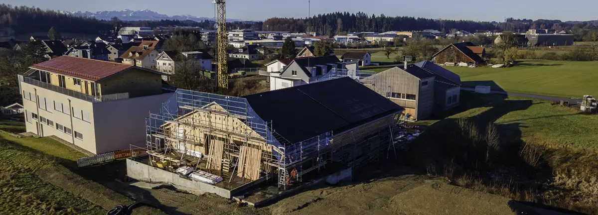 Nachhaltige Produktionsstätte in Amtzell Modellansicht