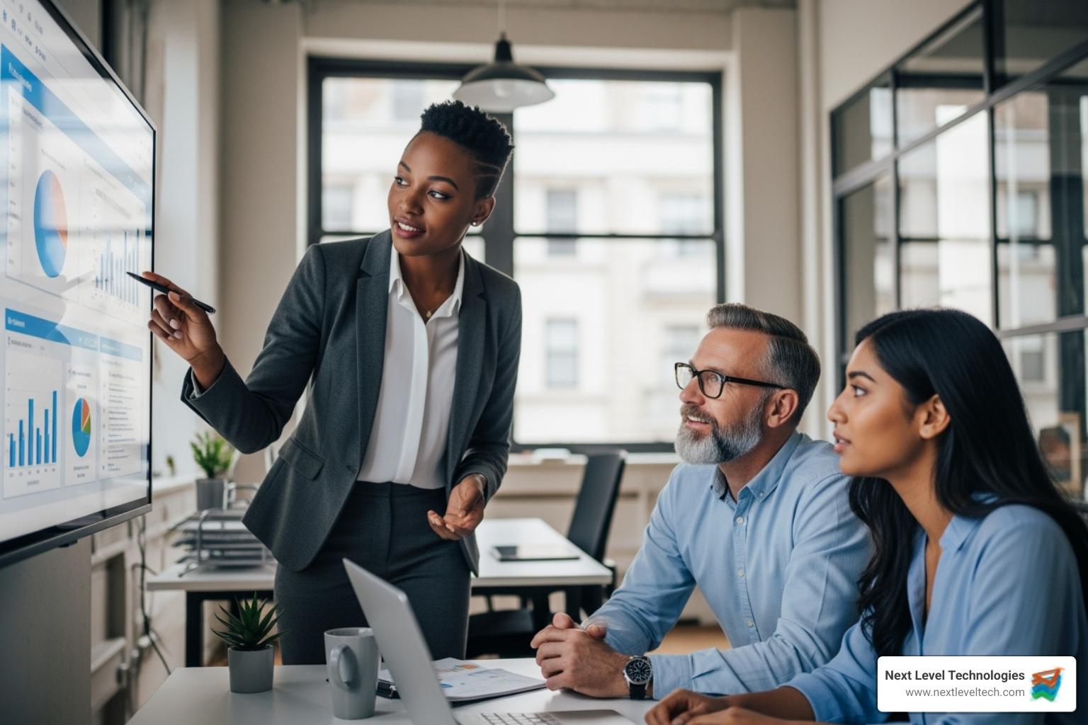 modern IT auditor collaborating with business team - IT internal audit