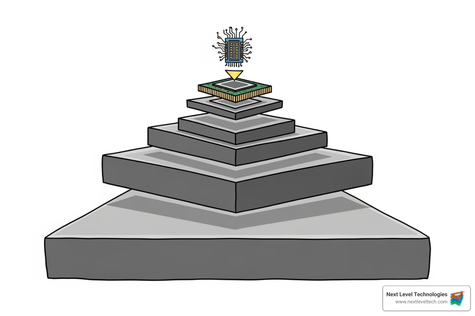 Diagram representing the memory hierarchy - computer organization and design the hardware software interface