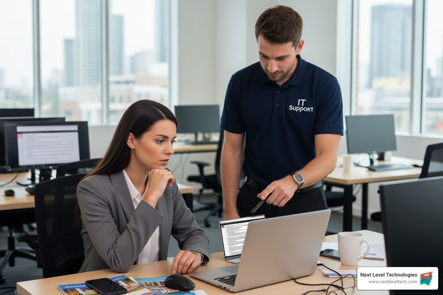 Dashboard showing integrated CRM, cloud files, and communication tools - IT support for realtors Dashboard showing integrated CRM, cloud files, and communication tools - IT support for realtors