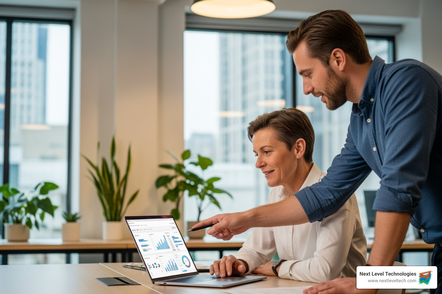 Business owner having a consultation with an IT professional - IT Support for Small Businesses Business owner having a consultation with an IT professional - IT Support for Small Businesses